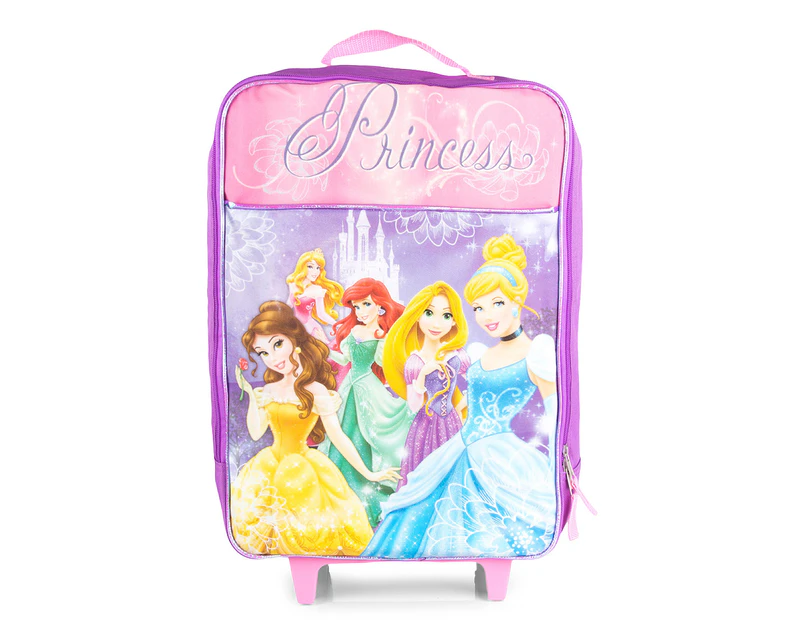 Disney Princess 16" Rolling Luggage Bag - Purple/Pink