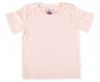 Bonds Baby Newborn Stretchies Short Sleeve Tee - Pink 1