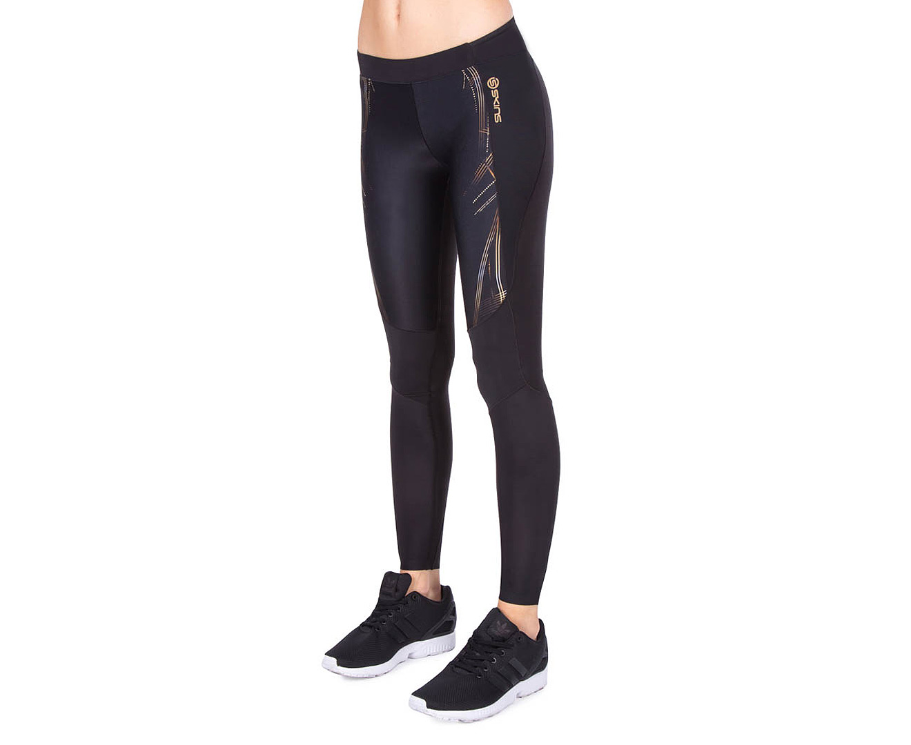Skins A400 Women's Compression Long Tights Black/Gold