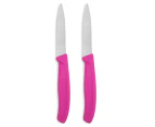 Victorinox Swiss Classic Serrated 8cm Paring Knife 2-Pack - Pink