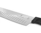 Victorinox Swiss Classic 17cm Fluted Santoku Knife - Black