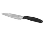 Victorinox Swiss Classic 17cm Fluted Santoku Knife - Black