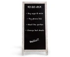 Large Wooden Distressed Provincial Easel Blackboard - White