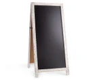 Large Wooden Distressed Provincial Easel Blackboard - White