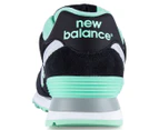 New Balance Women's Core Varsity 574 Shoe - Black/Pistachio/White