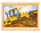 Melissa & Doug Construction Vehicles Puzzle In A Box 2