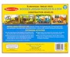 Melissa & Doug Construction Vehicles Puzzle In A Box 6