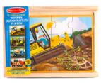Melissa & Doug Construction Vehicles Puzzle In A Box