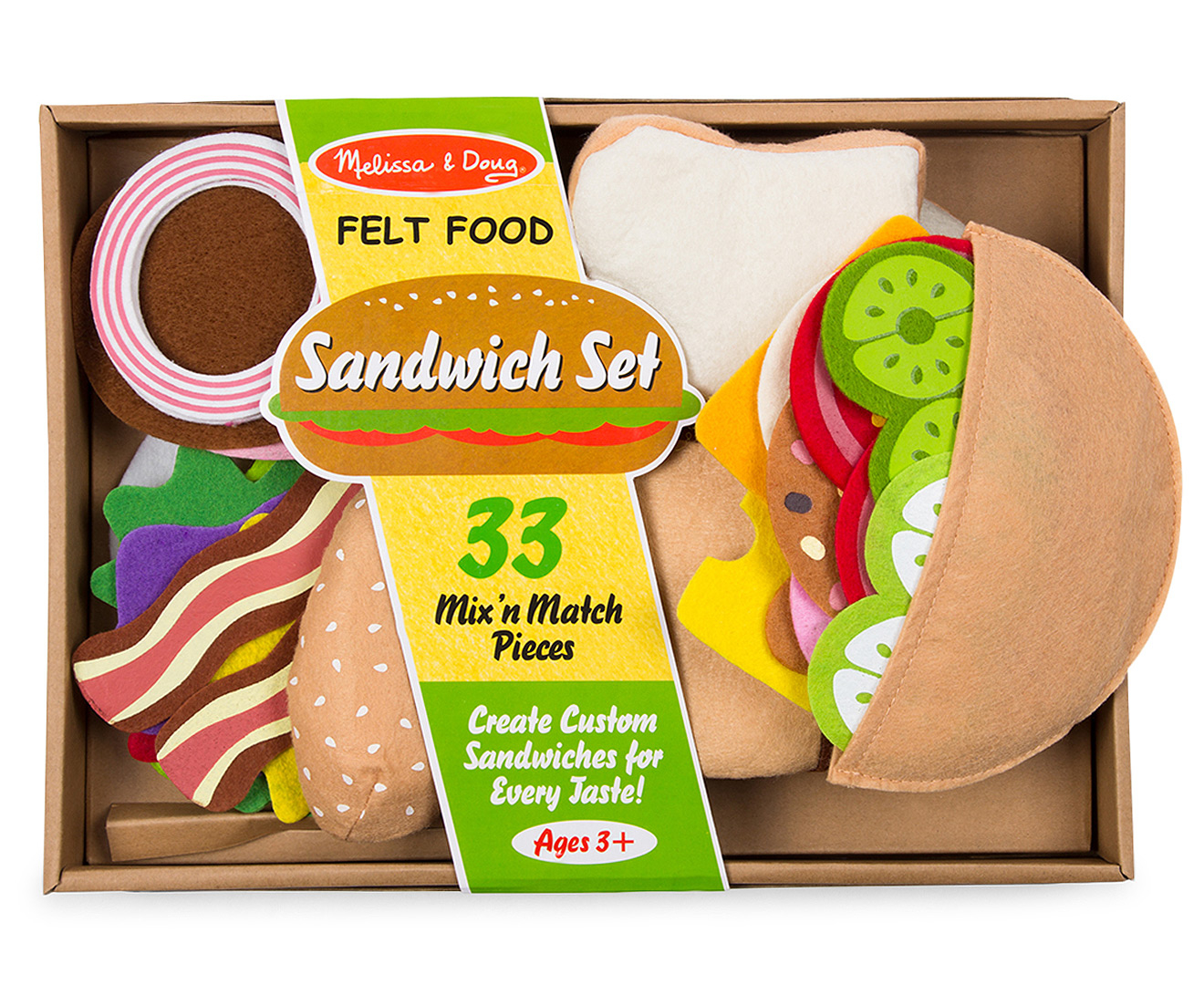 Melissa And Doug Felt Food Sandwich Set Ebay