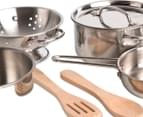 Melissa & Doug Let's Play House Stainless Steel Pots & Pans Set 6