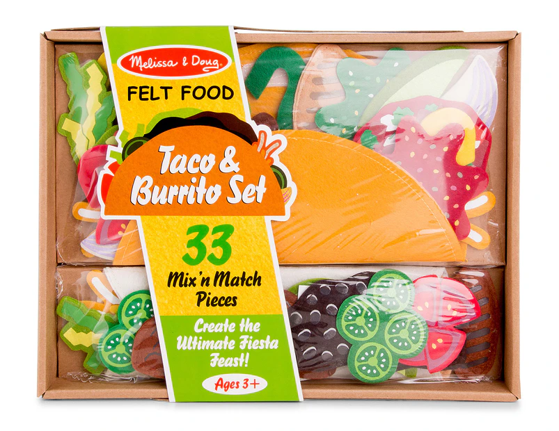 Melissa & Doug Felt Food Taco & Burrito Set