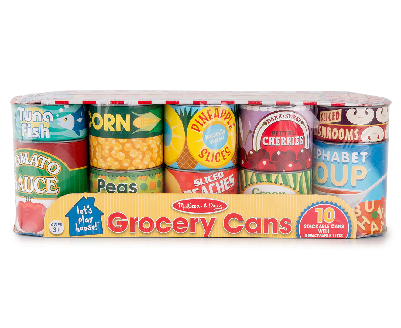 Melissa & Doug Let's Play House Grocery Cans