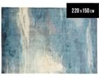 Impressionist 220 x 150cm Rug - Blue/Bone 1