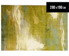 Impressionist 280 x 190cm Rug - Green/Bone