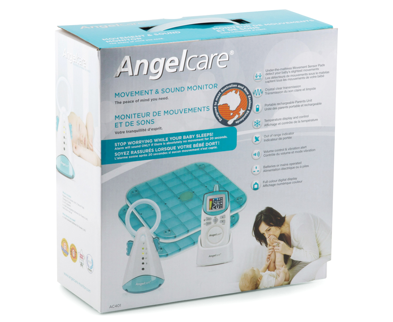 Angelcare Sound & Movement Digital Monitor AC401 | Catch.com.au