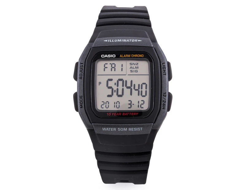 Casio W96H1B Watch - Black