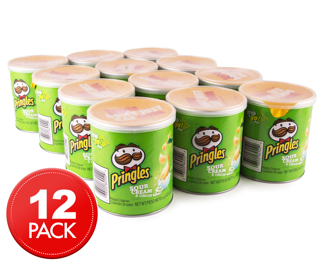 12 x Pringles Minis Sour Cream & Onion 40g | GroceryRun.com.au