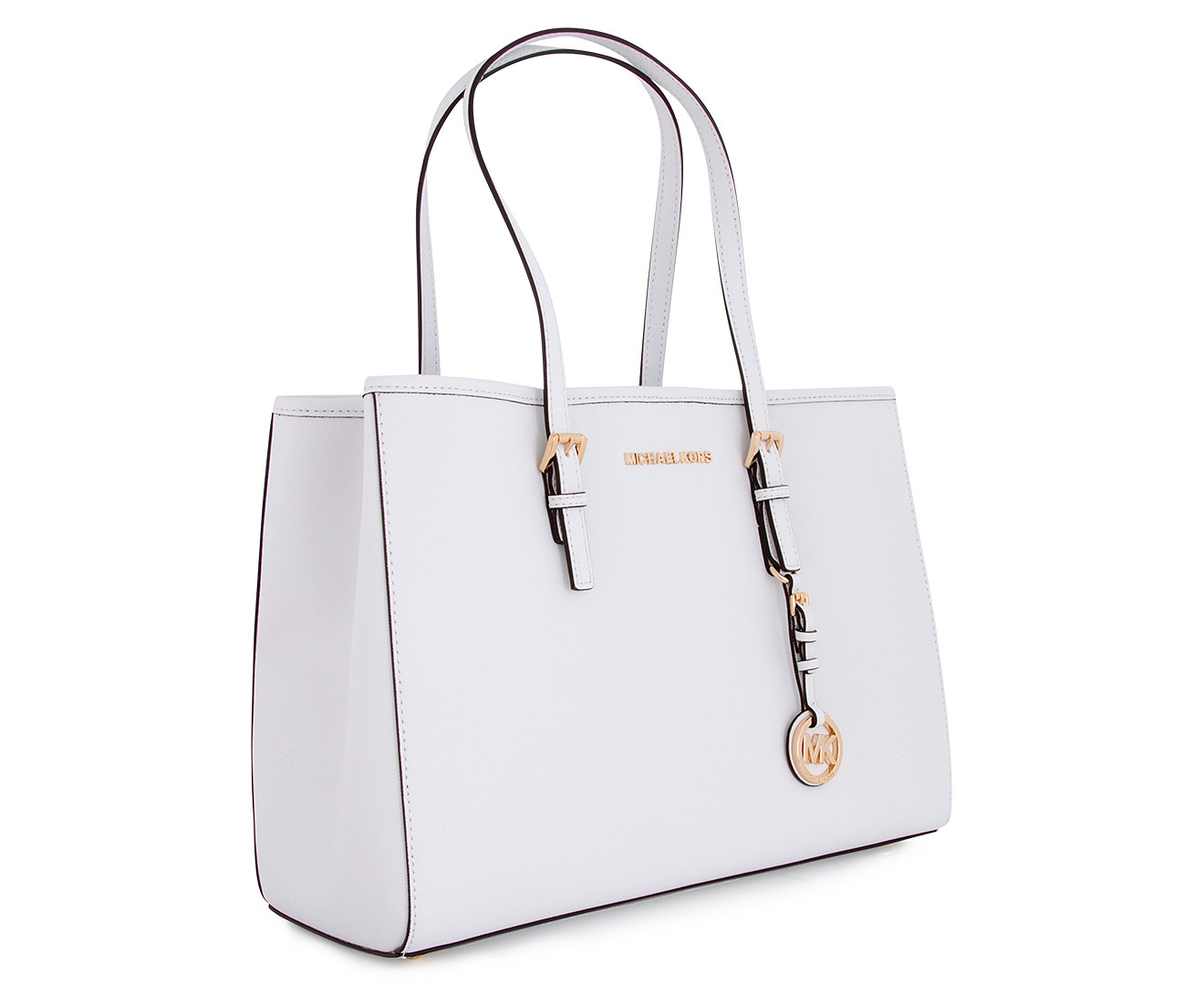 michael kors white jet set tote