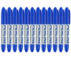Penline Chisel Point Permanent Marker 12-Pack - Blue