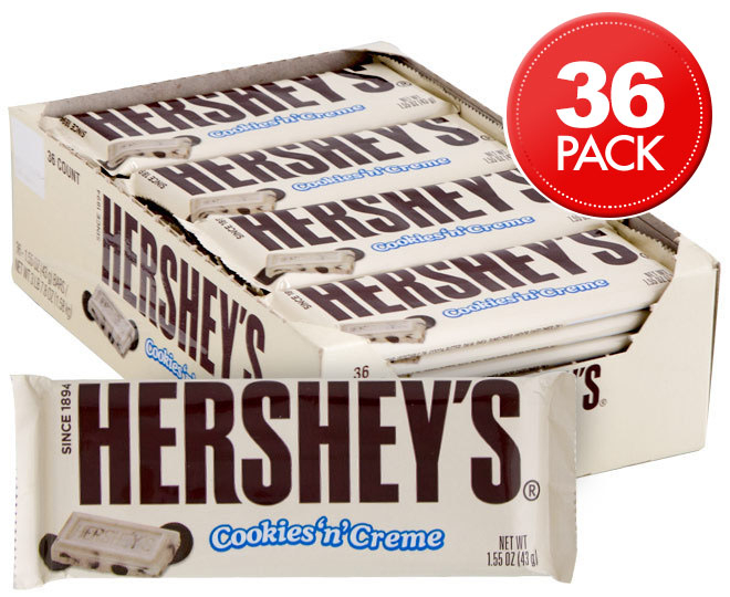 36 X Hershey's Cookies 'n' Creme 43g | GroceryRun.com.au