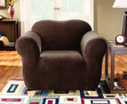 Sure Fit Stretch Armchair Cover - Coffee