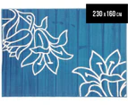 Elegant Flower 230 x 160cm Rug - Blue