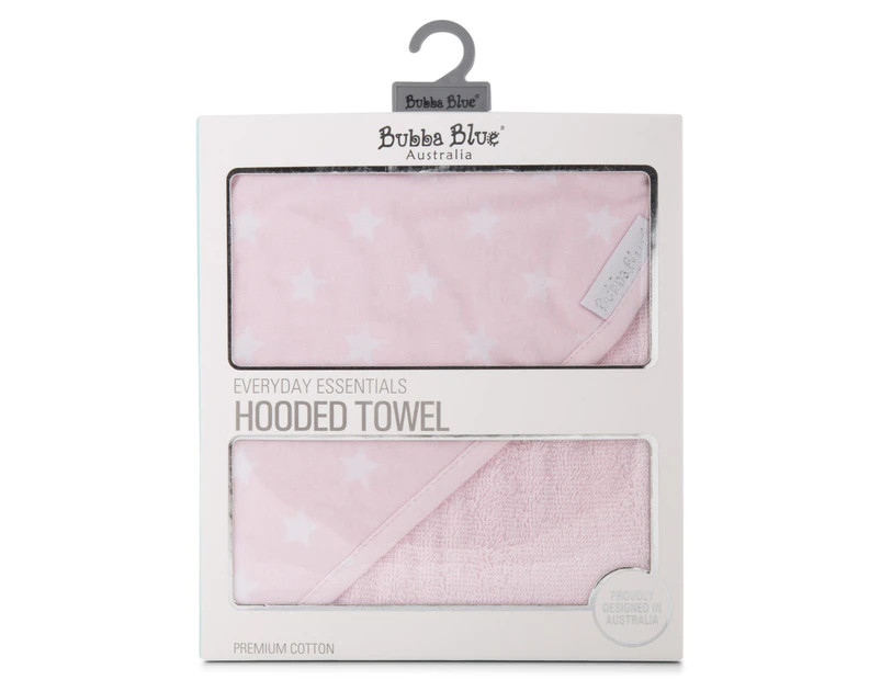 Bubba Blue 75x75cm Hooded Towel - Pink