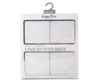 Bubba Blue Cot Fitted Sheets 2-Pack - White