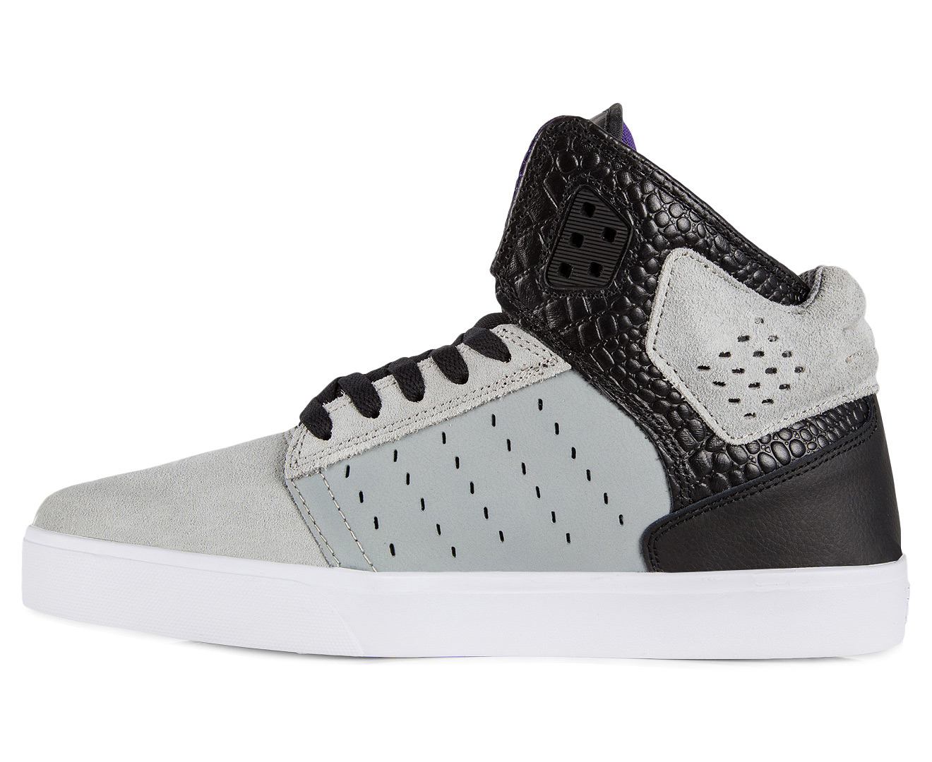 Supra Men's Atom Shoe - Light Grey/Black-White | M.catch.com.au