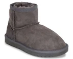 OZWEAR Connection Kids' Mini Ugg Boots - Charcoal