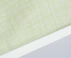 TLLC Wiggle Check Bassinet/Large Cradle Flat Sheet - Green
