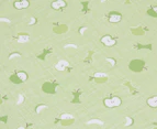 2 x TLLC Green Apple Large Cradle Fitted Sheet - Green