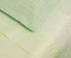 2 x TLLC Wiggle Check Cot Pillowcase - Green
