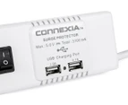 Connexia 4 Way Surge Protected Entertainment Power Board - White
