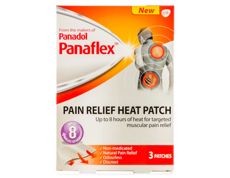Panaflex Pain Relief Heat Patch 3pk