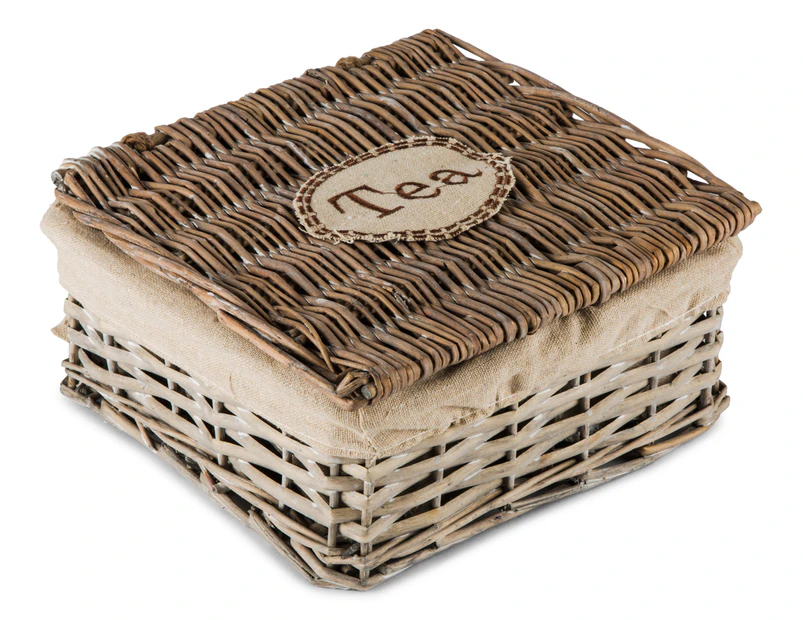 Willow Weave 21cm 4-Division Teabox