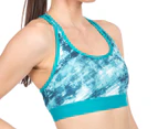 Champion Women's Absolute Workout II Sports Bra - Teal Diamond Print