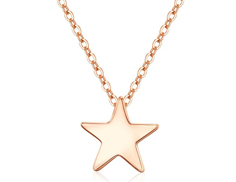 Mestige Fine Star Necklace - Rose Gold