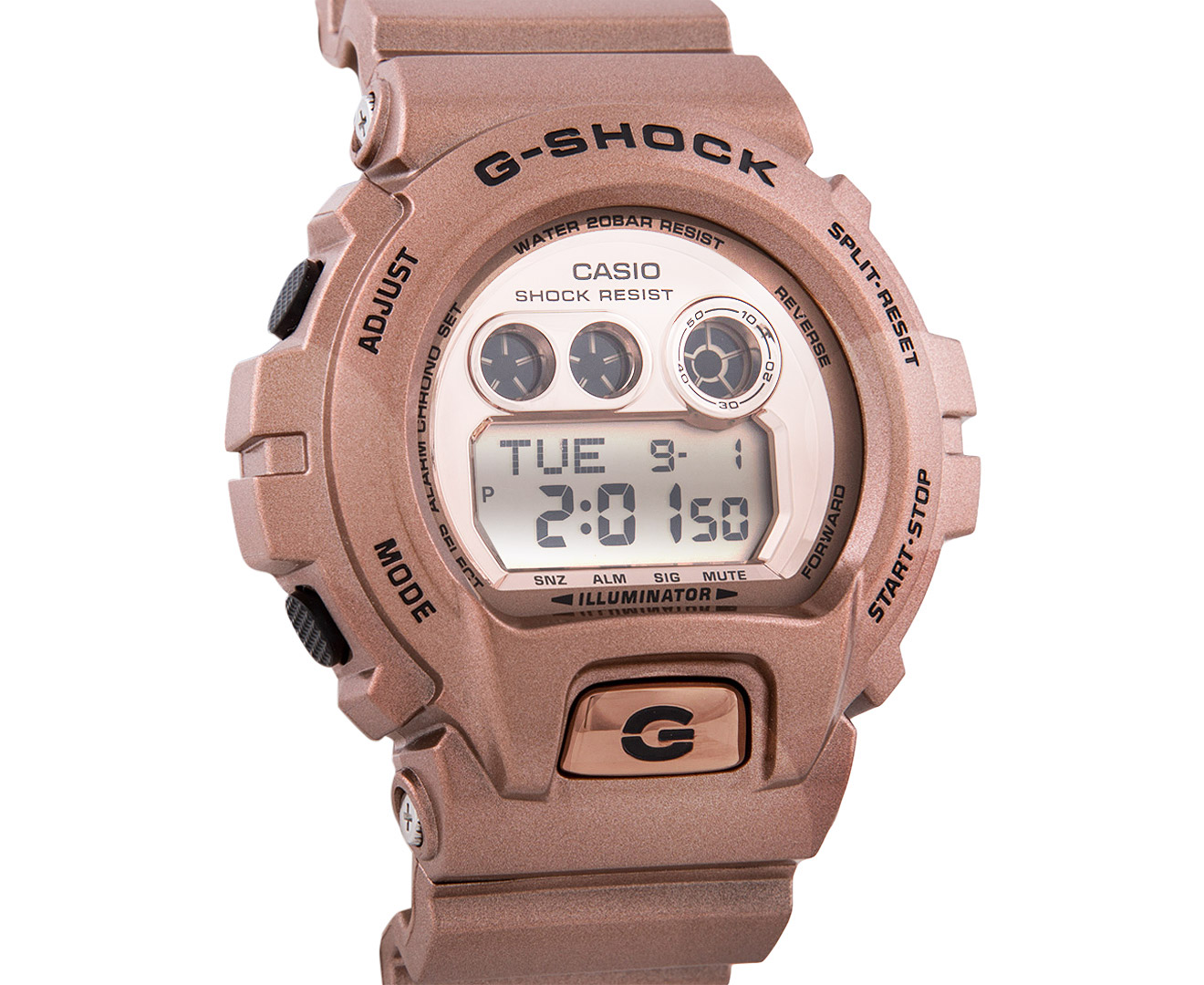 casio g shock gold dial