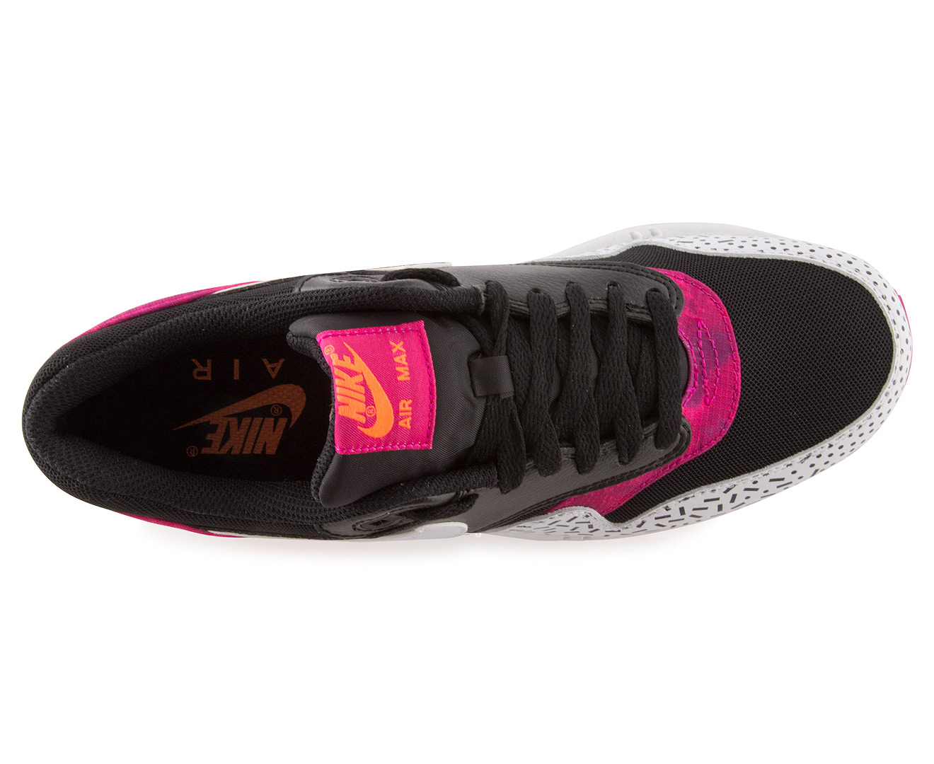 bod Onderhoudbaar Gentleman vriendelijk Nike Air Max 1 Print Women's Shoe - Black/White/Fireberry | Catch.com.au