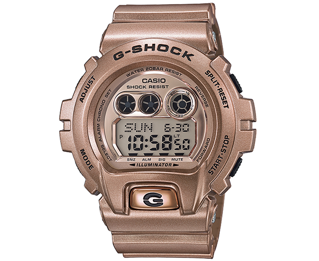 casio g shock gold dial