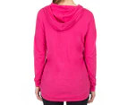 Russell Athletic Women's Platinum Long Sleeve Hooded T-Shirt - Pink Marle