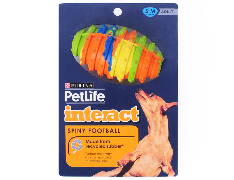Purina PetLife Spiny Football Toy