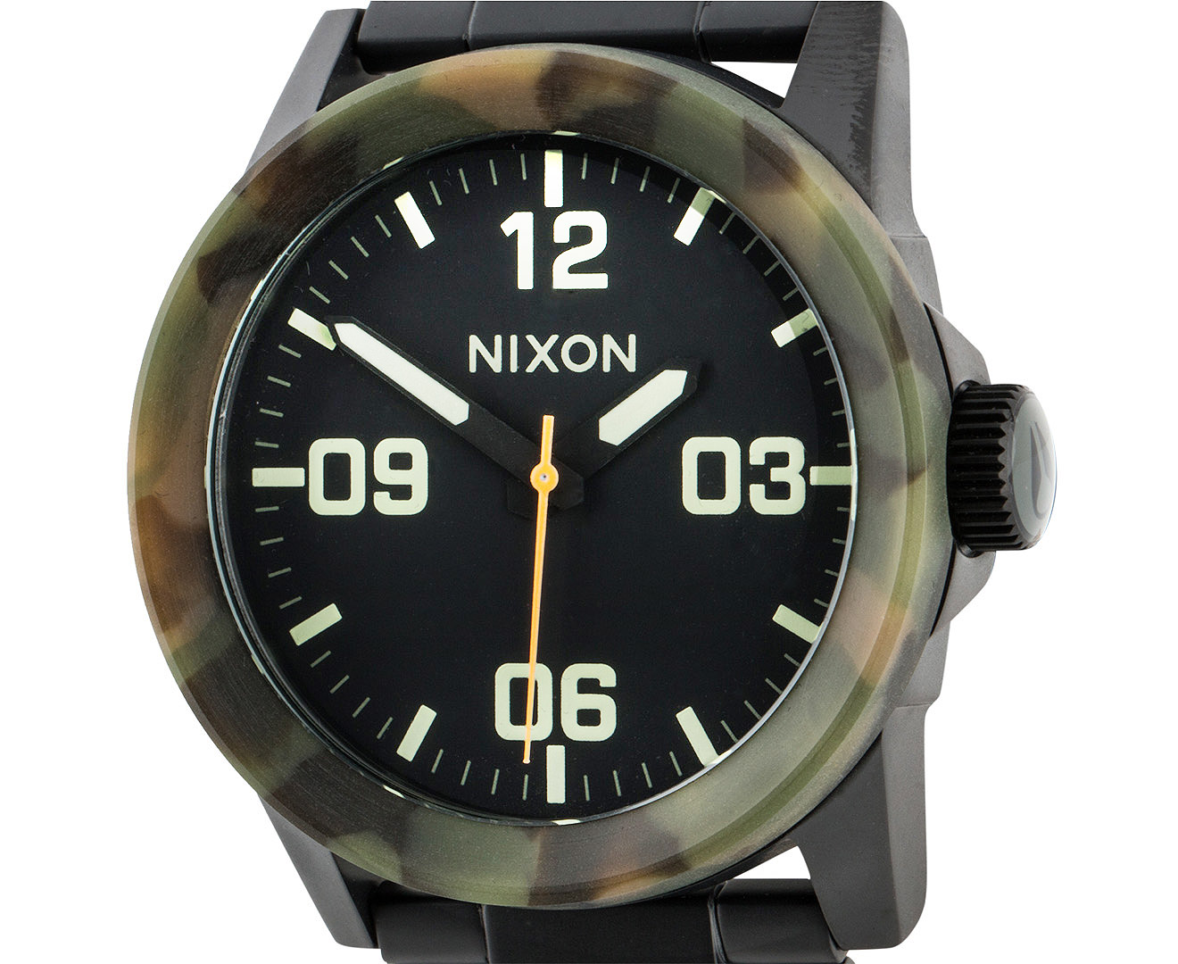 在庫僅少】 MATT SS PRIVATE NIXON BLACK CAMO / 腕時計(アナログ