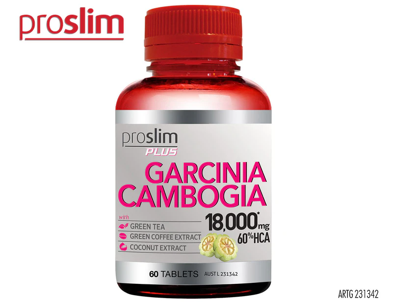 Proslim Plus Garcinia Cambogia 18000mg 60% HCA 60 Tabs