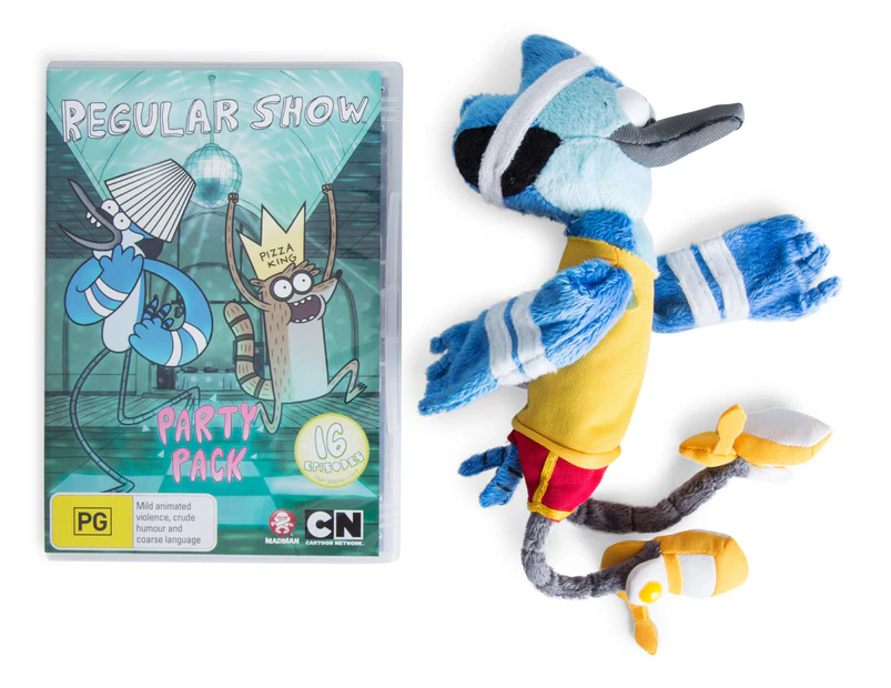 Regular Show: Party Pack DVD (PG) w/ Plush