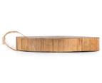 Round 31cm Mango Wood Chopping Board - Natural