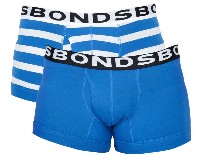 Bonds Men's Fit Trunk 2-Pack - Blue/White