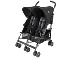 Maclaren Twin Triumph Stroller - Black/Charcoal