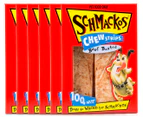 6 x Schmackos Chew Strips Beef 100g